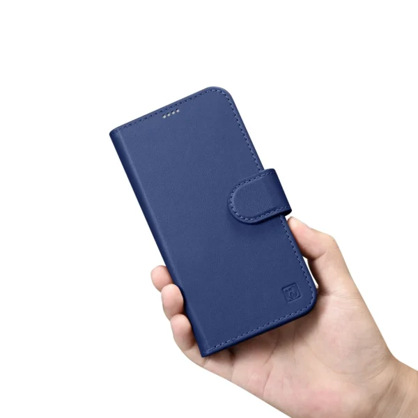 iCarer Wallet Case 2in1 Cover iPhone 14 Pro Leather Flip Case Anti-RFID blue (WMI14220726-BU)eng