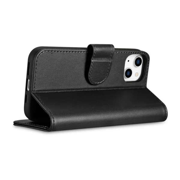 iCarer Wallet Case 2in1 Cover iPhone 14 Plus Anti-RFID Leather Flip Case Black (WMI14220727-BK)eng