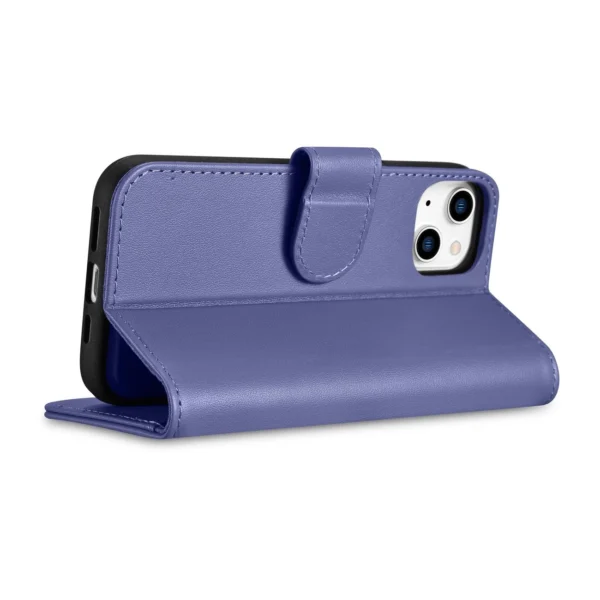 iCarer Wallet Case 2in1 Cover iPhone 14 Plus Anti-RFID Leather Flip Case Light Purple (WMI14220727-LP)eng