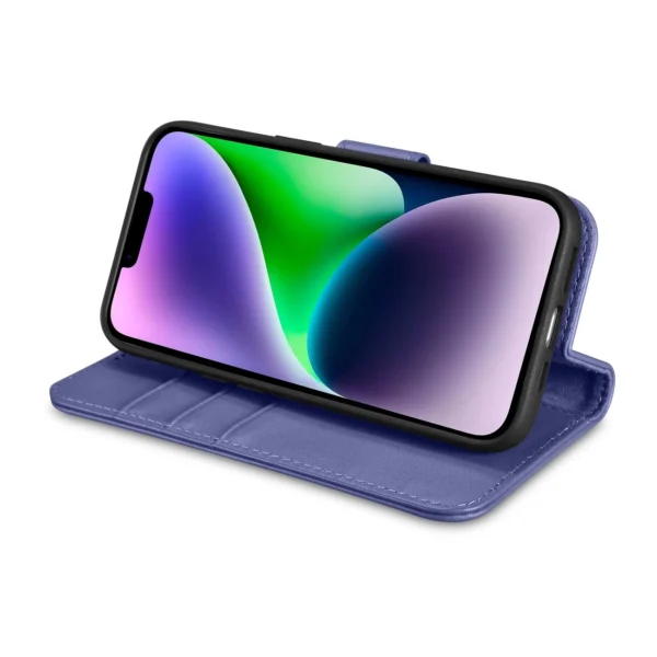 iCarer Wallet Case 2in1 Cover iPhone 14 Plus Anti-RFID Leather Flip Case Light Purple (WMI14220727-LP)eng