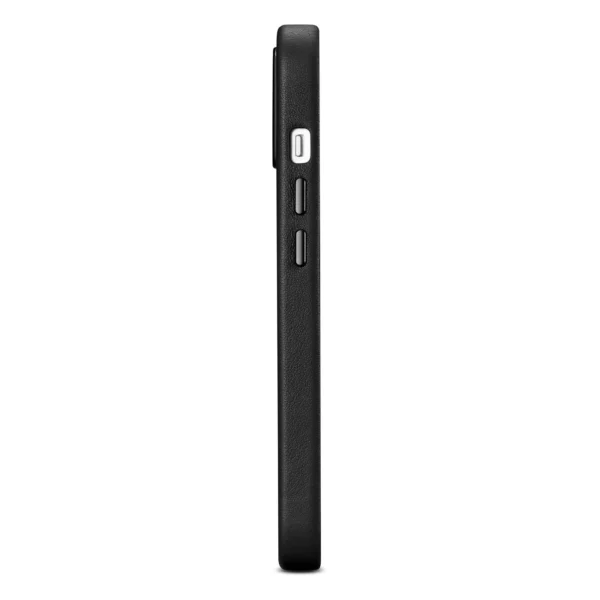 iCarer Case Leather cover for iPhone 14 Plus genuine leather case black (compatible with MagSafe)eng