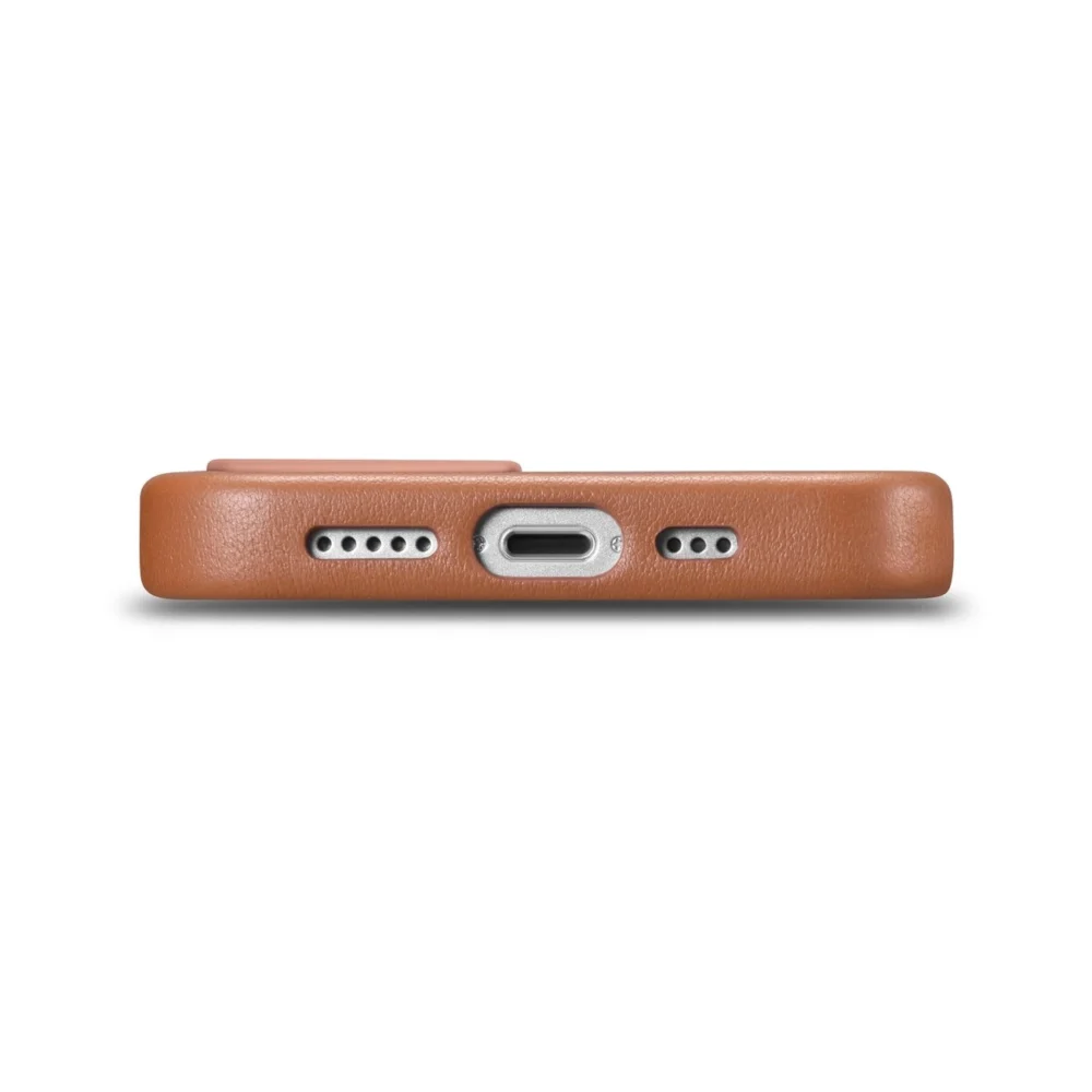 iCarer Case Leather Case Cover for iPhone 14 Plus Brown (MagSafe Compatible)eng