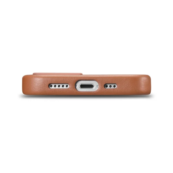 iCarer Case Leather Case Cover for iPhone 14 Plus Brown (MagSafe Compatible)eng