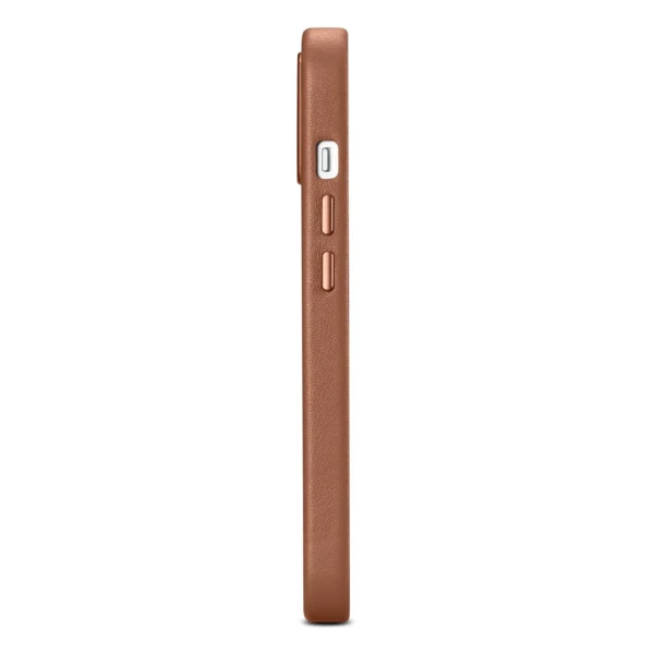 iCarer Case Leather Case Cover for iPhone 14 Plus Brown (MagSafe Compatible)eng