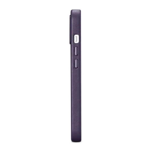 iCarer Case Leather Cover Case for iPhone 14 Plus Dark Purple (MagSafe Compatible)eng