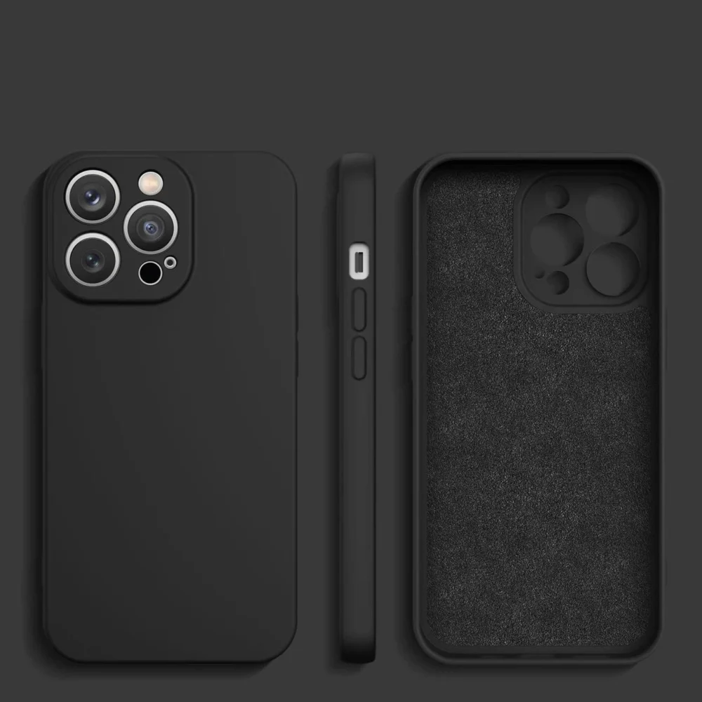 Silicone case iPhone 14 Plus silicone cover blackeng
