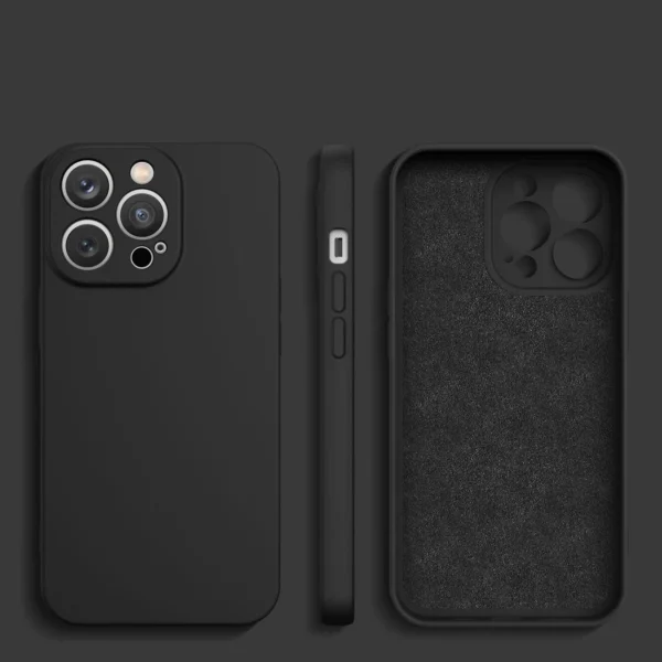 Silicone case iPhone 14 Plus silicone cover blackeng