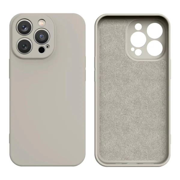 Silicone case iPhone 14 Plus silicone cover beigeeng