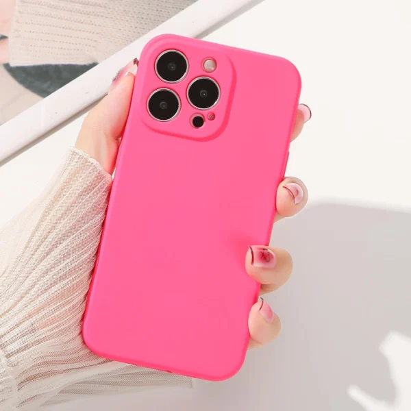 Silicone case iPhone 14 Plus silicone case fuchsiaeng