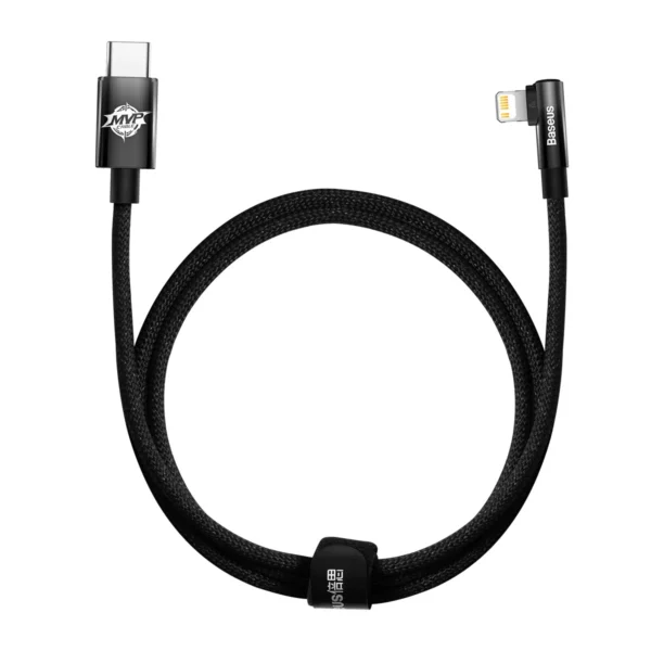 Baseus CAVP000201 angled Lightning - USB-C cable 20W 480Mb/s 1m - blackeng