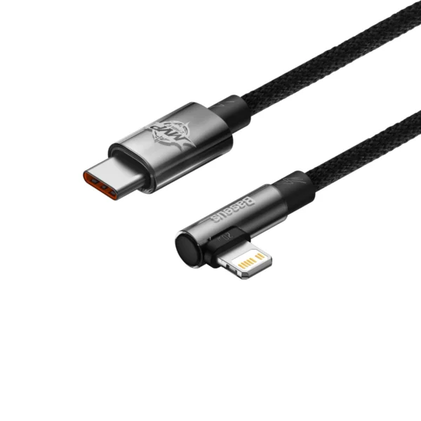 Baseus CAVP000201 angled Lightning - USB-C cable 20W 480Mb/s 1m - blackeng