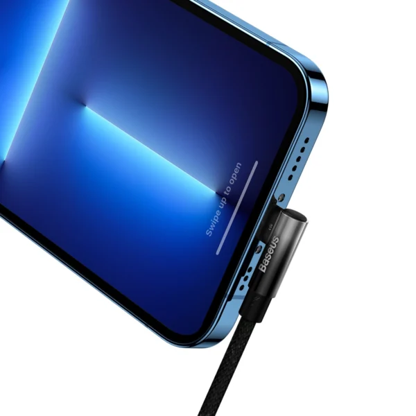 Baseus CAVP000201 angled Lightning - USB-C cable 20W 480Mb/s 1m - blackeng