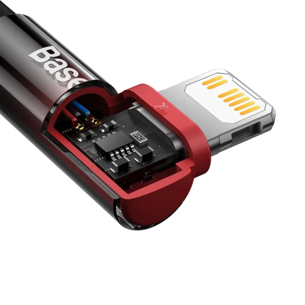 Baseus CAVP000220 angled Lightning - USB-C PD cable 20W 480Mb/s 1m - redeng