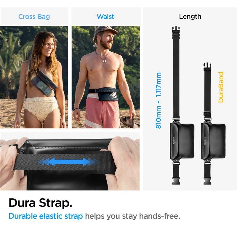 Spigen Aqua Shield A620 Waterproof Hip Bag IPX8 - Blackeng