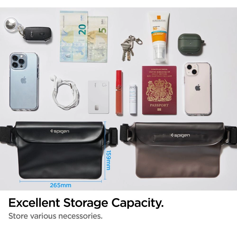 Spigen Aqua Shield A620 Waterproof Hip Bag IPX8 - Blackeng