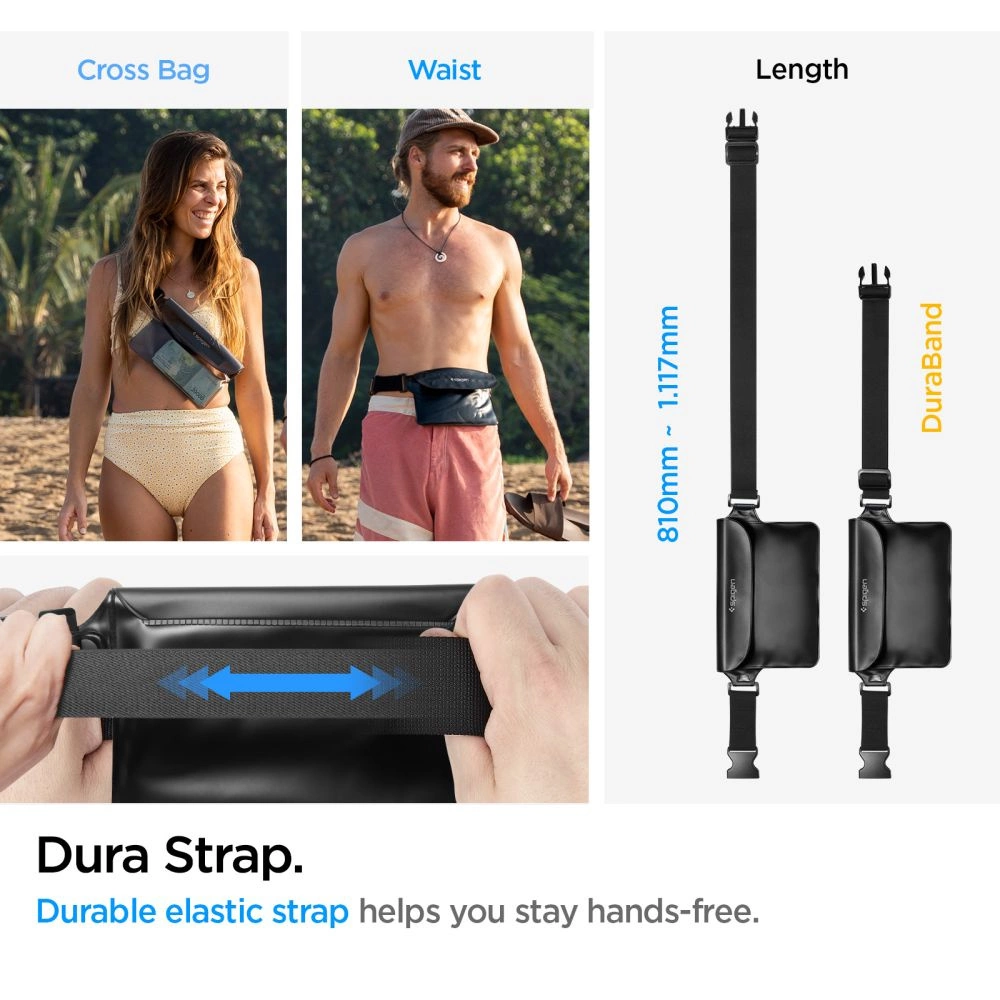 Spigen Aqua Shield A620 Waterproof Hip Bag IPX8 - Black 2 pcs.eng