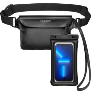 Spigen Aqua Shield A621 Waterproof Hip Bag + Floating Case - Blackeng