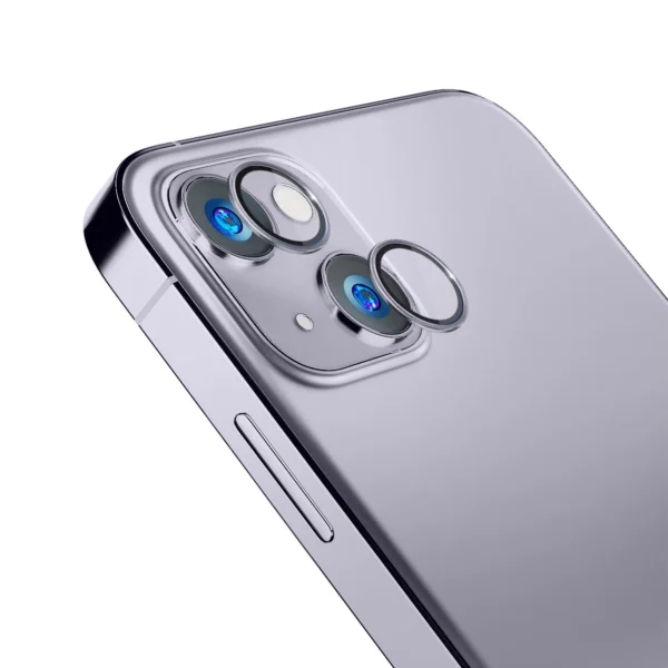 Camera glass for iPhone 14 9H for 3mk Lens Protection Pro series lens - purpleeng