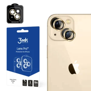 Camera glass for iPhone 14 Plus 9H for 3mk Lens Protection Pro series lens - goldeng