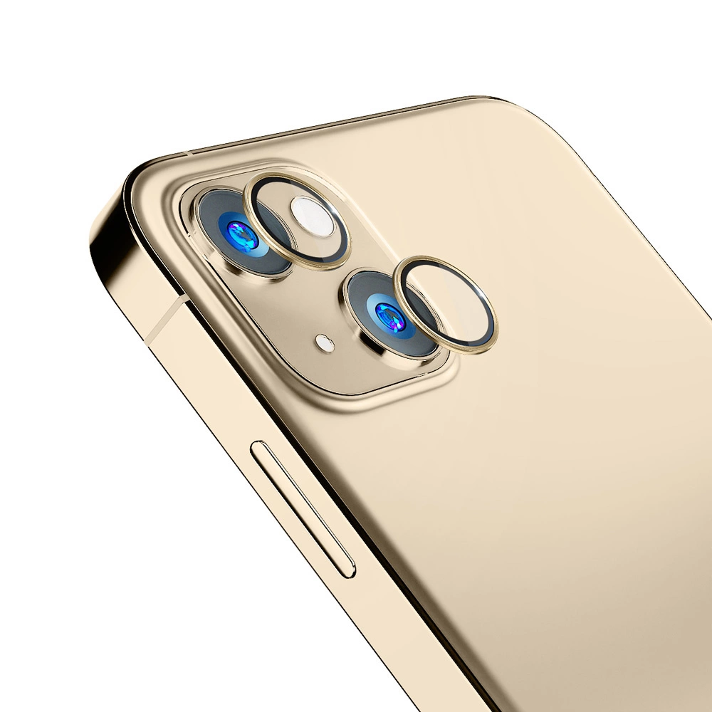 Camera glass for iPhone 14 Plus 9H for 3mk Lens Protection Pro series lens - goldeng