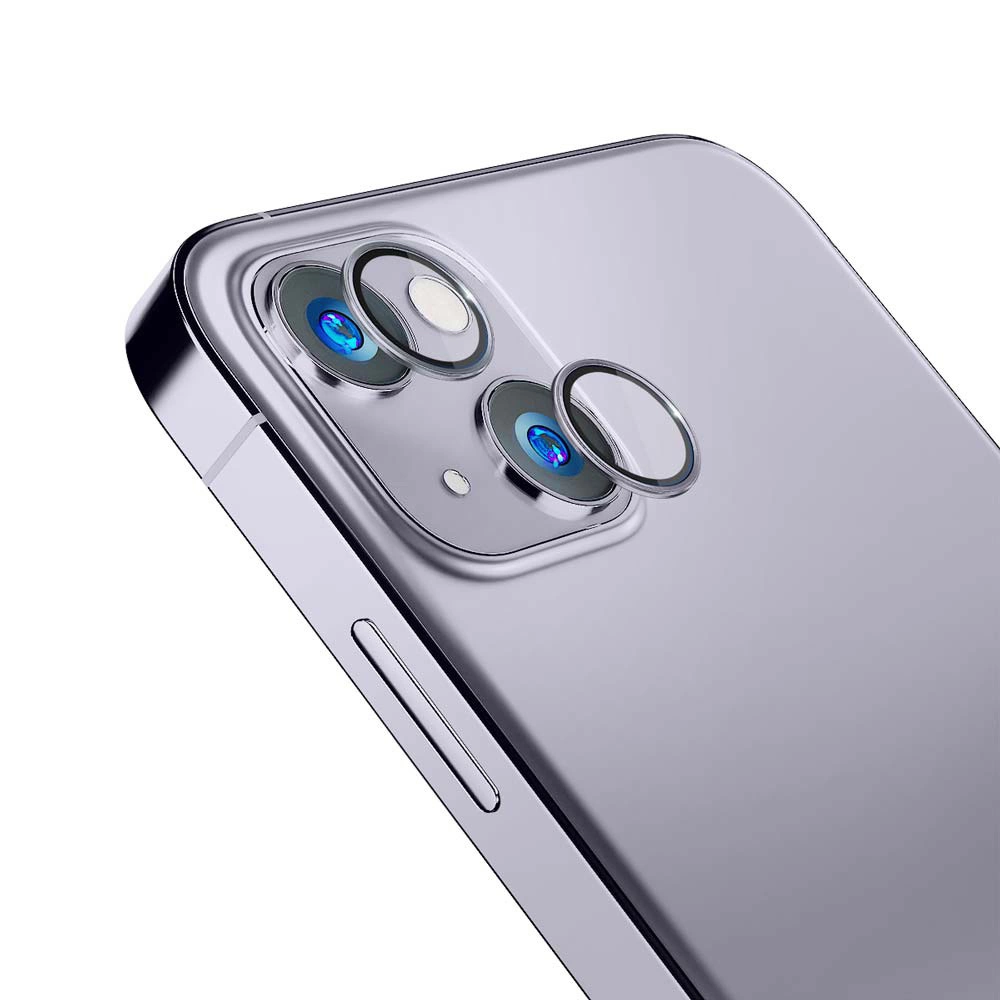 iPhone 14 Plus 9H Camera Glass for 3mk Lens Protection Pro Series Lens - Purpleeng