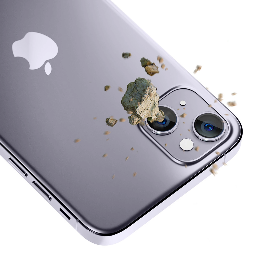 iPhone 14 Plus 9H Camera Glass for 3mk Lens Protection Pro Series Lens - Purpleeng