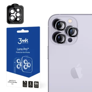 Camera Glass for iPhone 14 Pro Max / 14 Pro 9H for 3mk Lens Protection Pro Series Lens - Purpleeng
