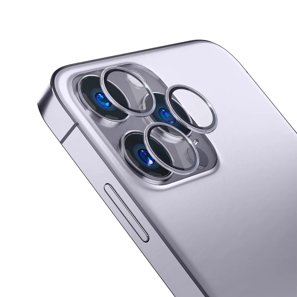 Camera Glass for iPhone 14 Pro Max / 14 Pro 9H for 3mk Lens Protection Pro Series Lens - Purpleeng