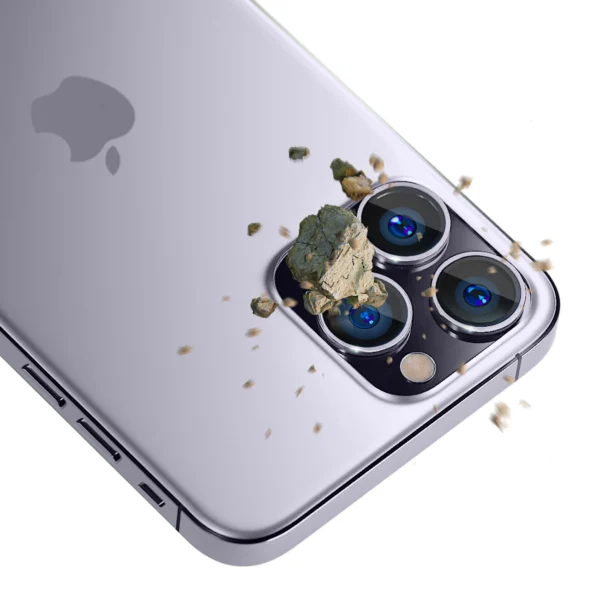 Camera Glass for iPhone 14 Pro Max / 14 Pro 9H for 3mk Lens Protection Pro Series Lens - Purpleeng