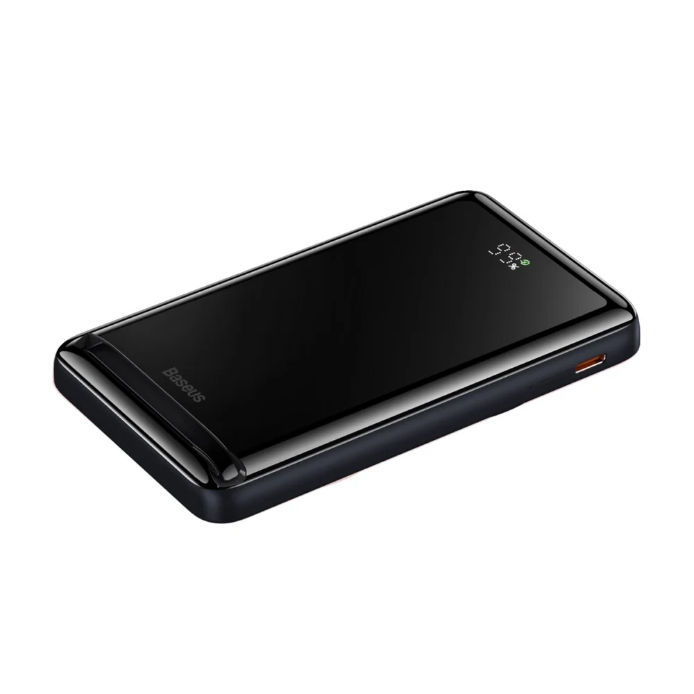 Baseus Magnetic Bracket Powerbank 10000mAh 20W with MagSafe - Dark Blue + USB-C Cable 60W 0.5meng