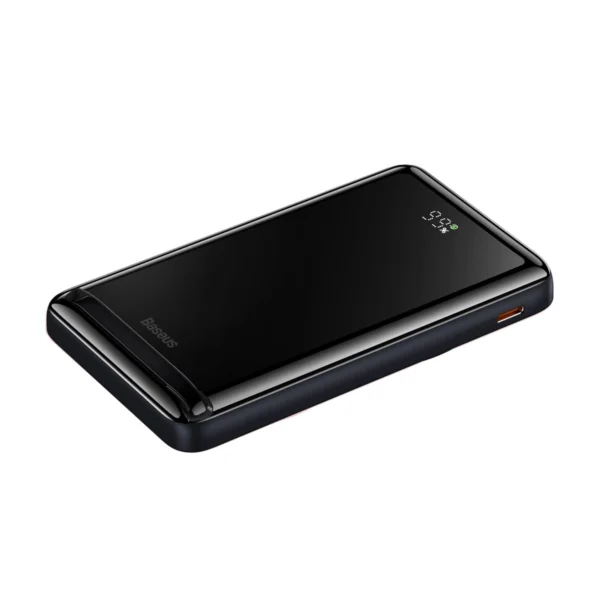 Baseus Magnetic Bracket Powerbank 10000mAh 20W with MagSafe - Dark Blue + USB-C Cable 60W 0.5meng