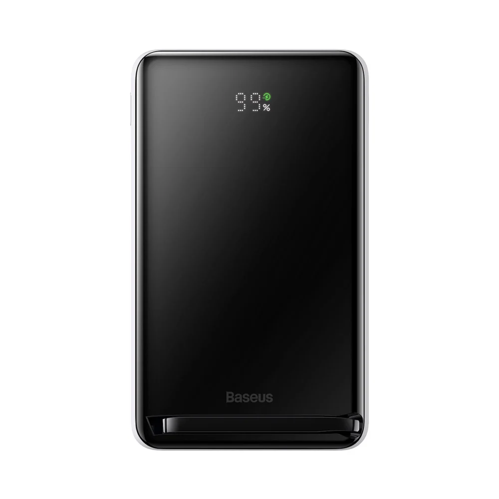 Baseus Magnetic Bracket powerbank with wireless charging MagSafe 10000mAh 20W Overseas Edition white (PPCX000202) + USB Type C cable Baseus Xiaobai Series 60W 0.5meng