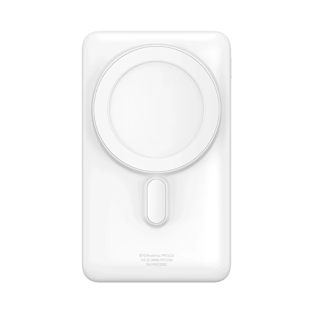 Baseus Magnetic Bracket powerbank with wireless charging MagSafe 10000mAh 20W Overseas Edition white (PPCX000202) + USB Type C cable Baseus Xiaobai Series 60W 0.5meng