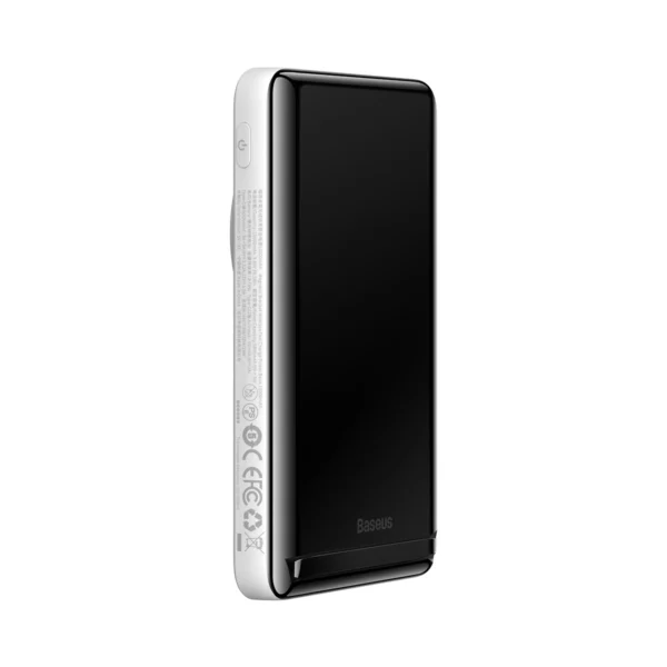 Baseus Magnetic Bracket powerbank with wireless charging MagSafe 10000mAh 20W Overseas Edition white (PPCX000202) + USB Type C cable Baseus Xiaobai Series 60W 0.5meng