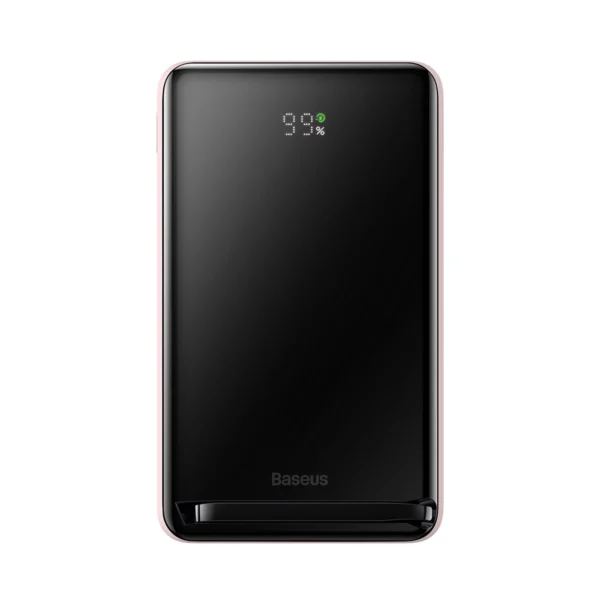 Baseus Magnetic Bracket power bank with wireless charging MagSafe 10000mAh 20W Overseas Edition pink (PPCX000204) + USB Type C cable Baseus Xiaobai Series 60W 0.5meng