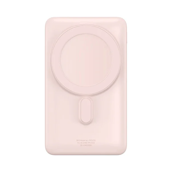 Baseus Magnetic Bracket power bank with wireless charging MagSafe 10000mAh 20W Overseas Edition pink (PPCX000204) + USB Type C cable Baseus Xiaobai Series 60W 0.5meng