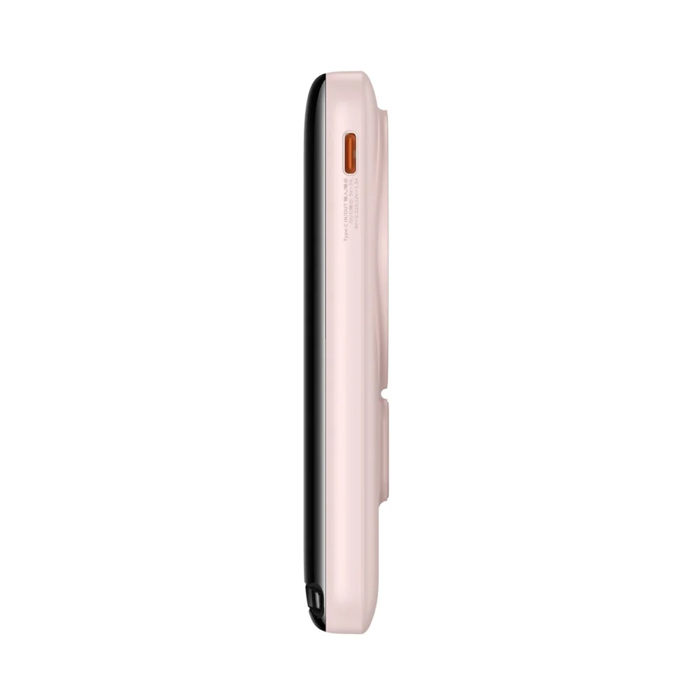 Baseus Magnetic Bracket power bank with wireless charging MagSafe 10000mAh 20W Overseas Edition pink (PPCX000204) + USB Type C cable Baseus Xiaobai Series 60W 0.5meng