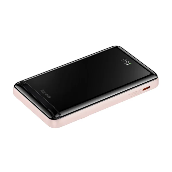 Baseus Magnetic Bracket power bank with wireless charging MagSafe 10000mAh 20W Overseas Edition pink (PPCX000204) + USB Type C cable Baseus Xiaobai Series 60W 0.5meng