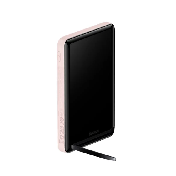 Baseus Magnetic Bracket power bank with wireless charging MagSafe 10000mAh 20W Overseas Edition pink (PPCX000204) + USB Type C cable Baseus Xiaobai Series 60W 0.5meng