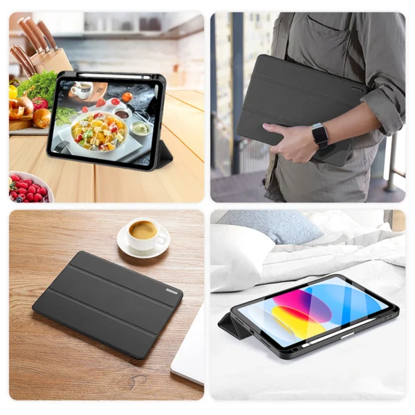 Dux Ducis Domo case iPad 10.9'' 2022 (10 gen.) smart cover stand blackeng