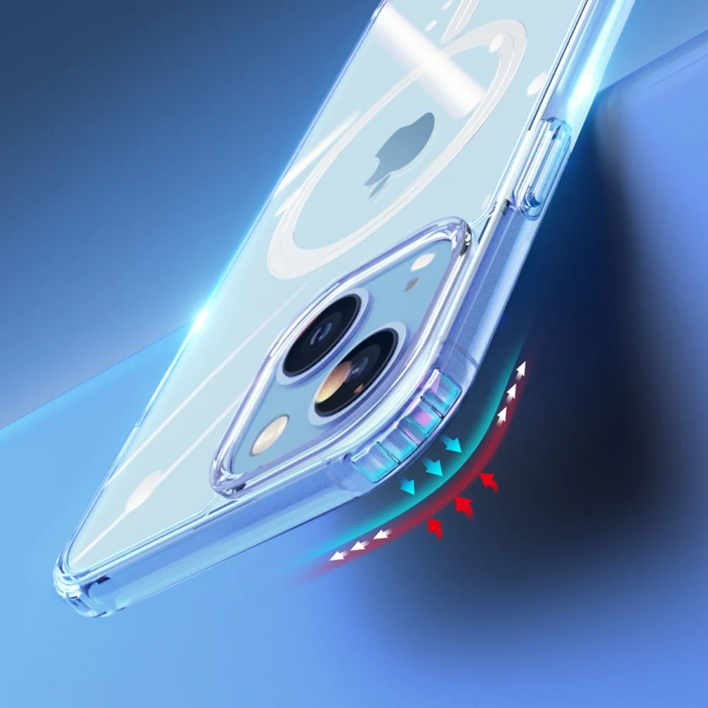 Dux Ducis Clin magnetic case for iPhone 14 Plus compatible with MagSafe transparenteng