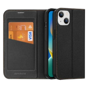 Dux Ducis Skin X2 case for iPhone 14 Plus case with magnetic flap blackeng