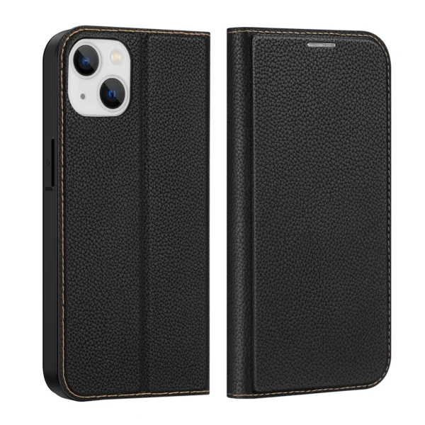 Dux Ducis Skin X2 case for iPhone 14 Plus case with magnetic flap blackeng