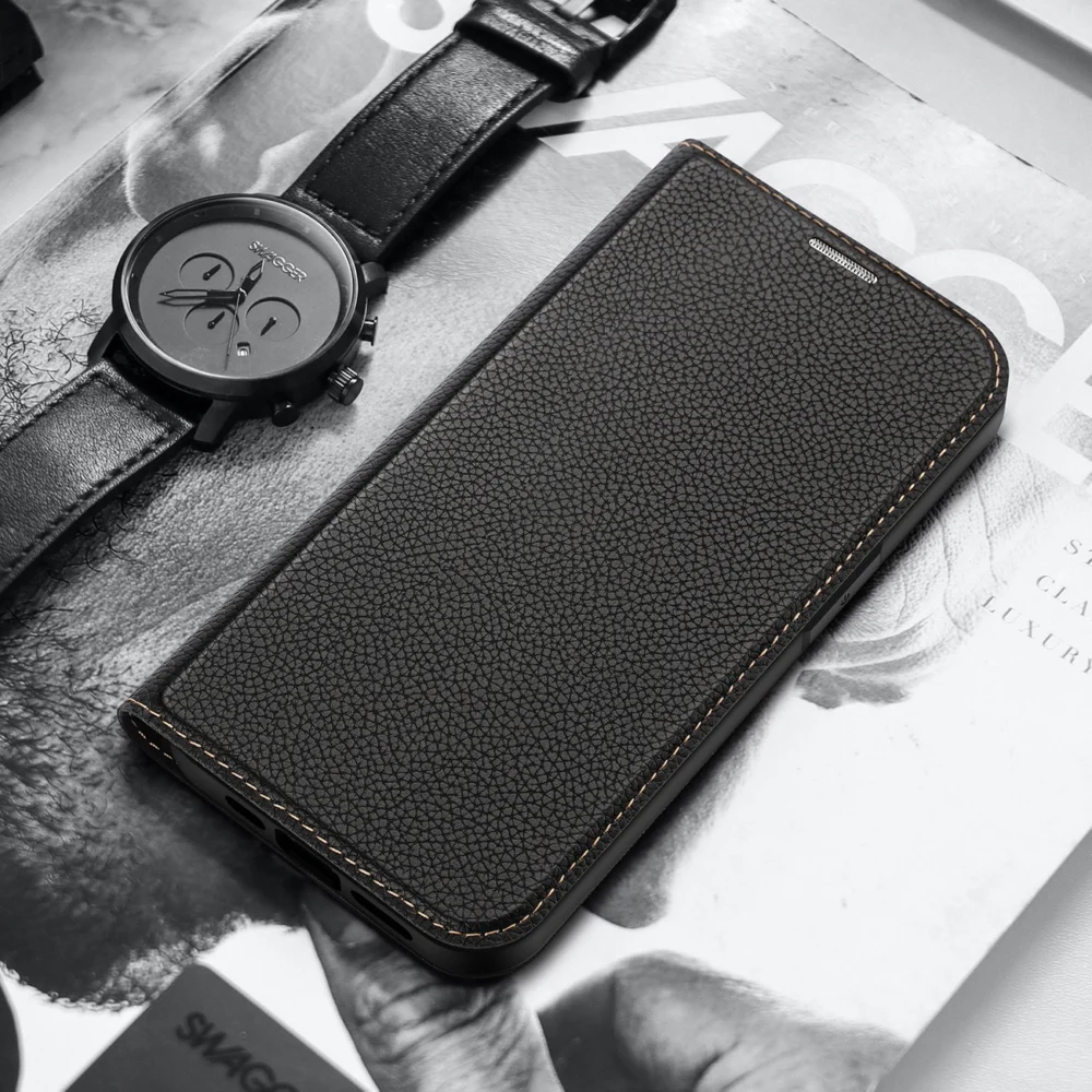 Dux Ducis Skin X2 case for iPhone 14 Plus case with magnetic flap blackeng