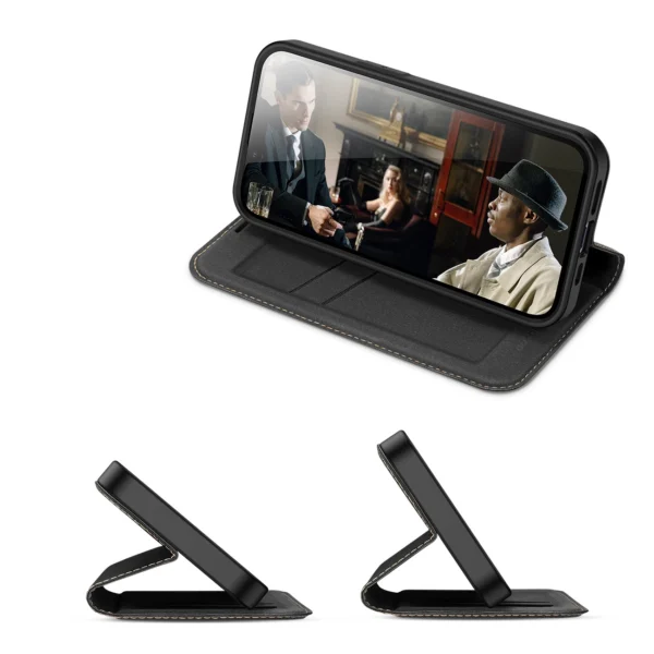 Dux Ducis Skin X2 case for iPhone 14 Plus case with magnetic flap blackeng