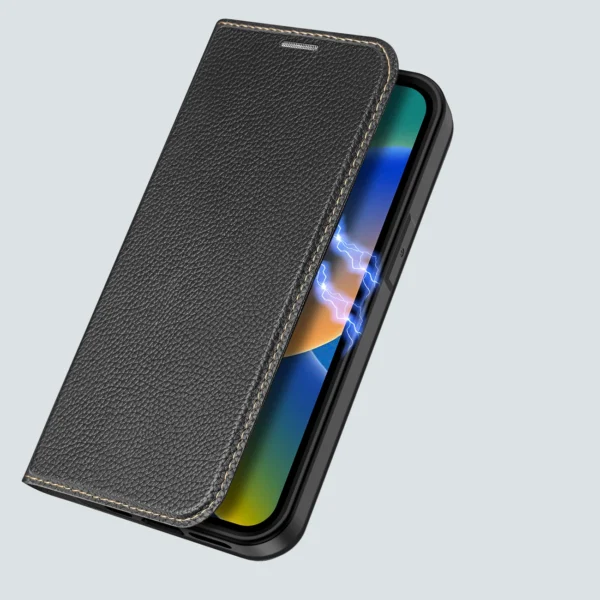 Dux Ducis Skin X2 case for iPhone 14 Pro magnetic flip cover blackeng