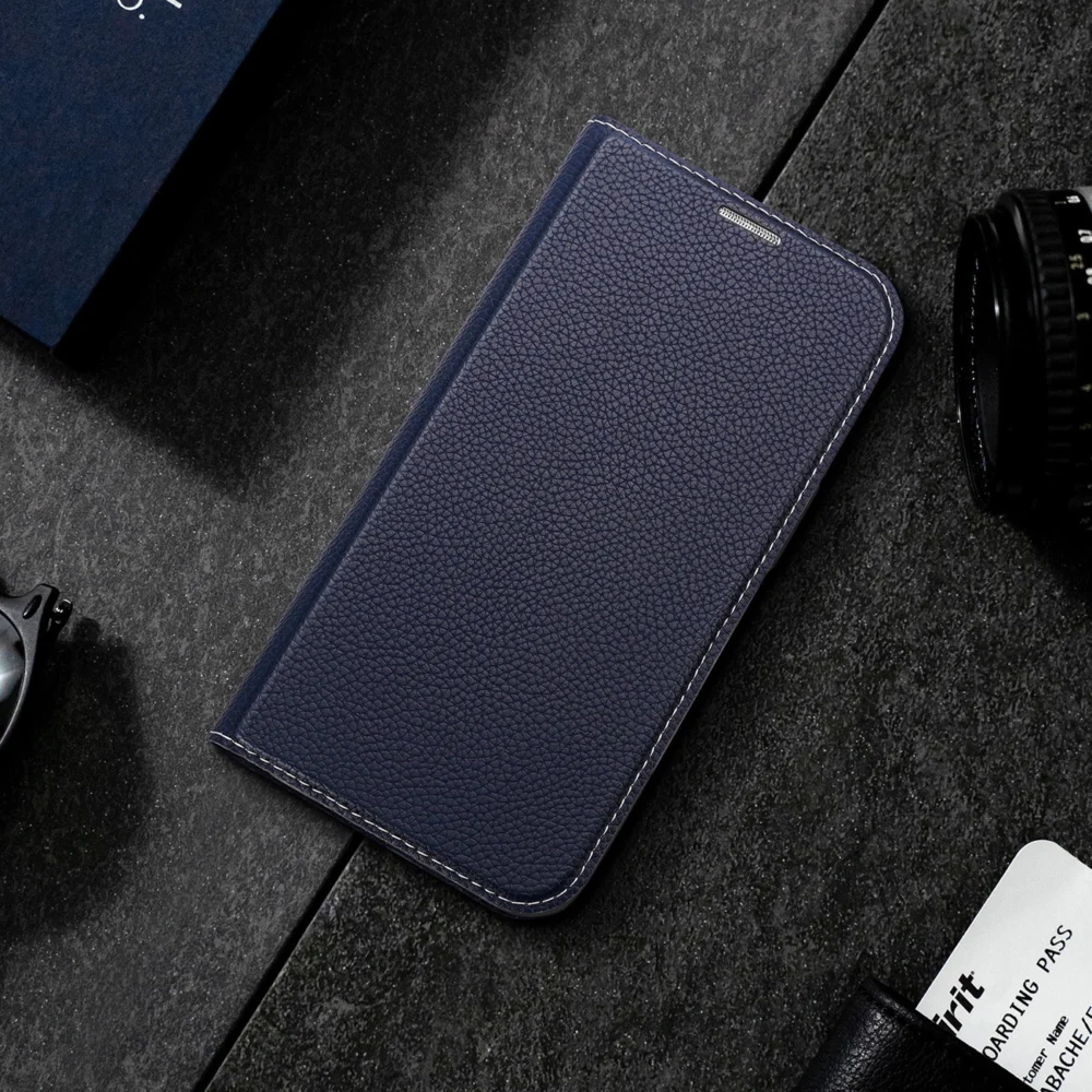 Dux Ducis Skin X2 case for iPhone 14 Pro magnetic flip case blueeng