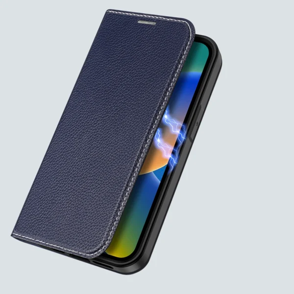 Dux Ducis Skin X2 case for iPhone 14 Pro magnetic flip case blueeng
