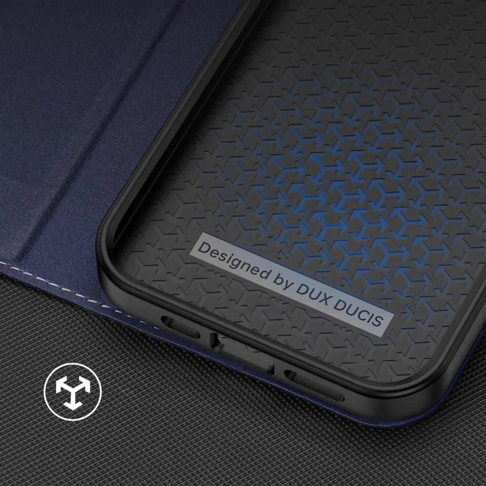 Dux Ducis Skin X2 case for iPhone 14 Pro magnetic flip case blueeng