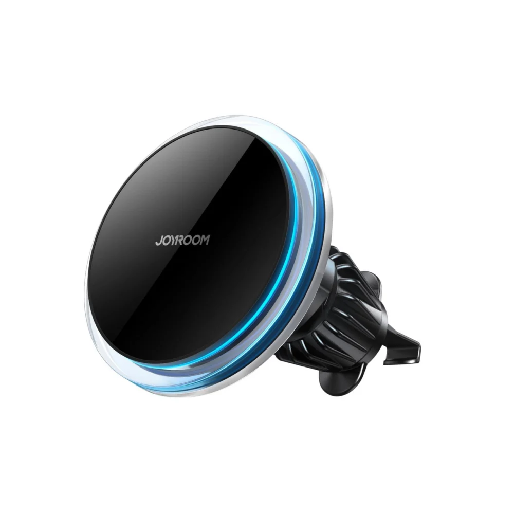 Joyroom car phone holder with 15W Qi inductive charger (MagSafe compatible) for air vent, silver (JR-ZS291)eng